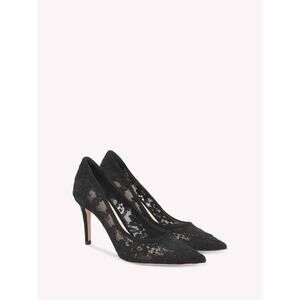 Gianvita Rossi 85mm Claudia Pumps in Black Lace 40